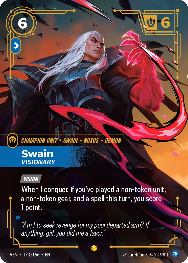 Swain, Visionary VEN-173-166 Riftbound card