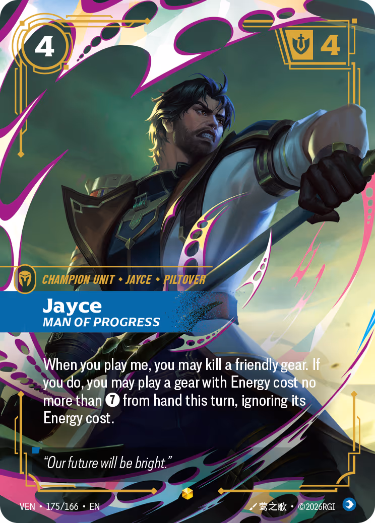 Jayce, Man of Progress VEN-175-166 Riftbound card