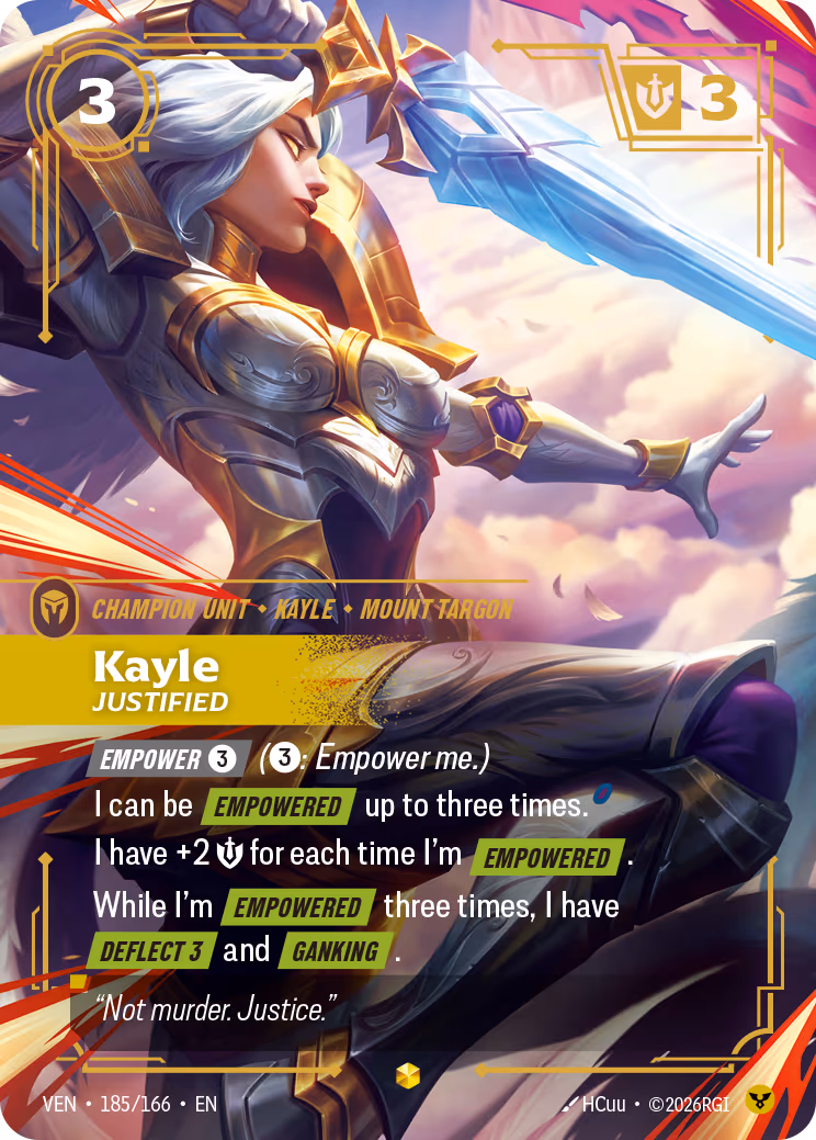 Kayle, Justified VEN-185-166 Riftbound card