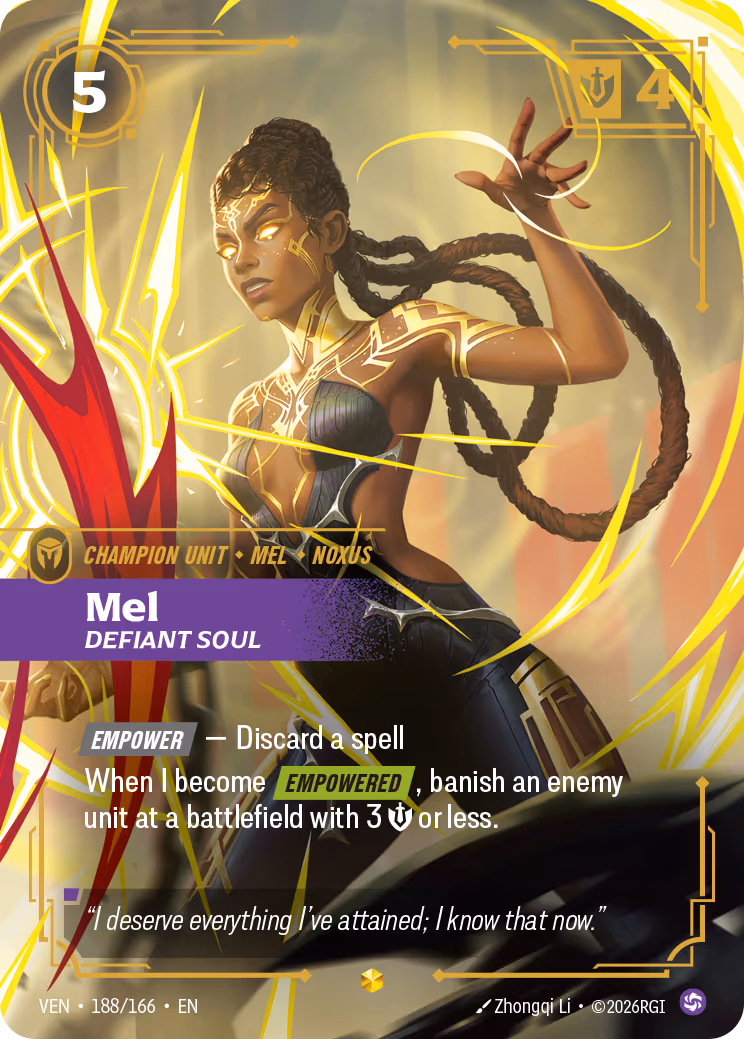Mel, Defiant Soul VEN-188-166 Riftbound card
