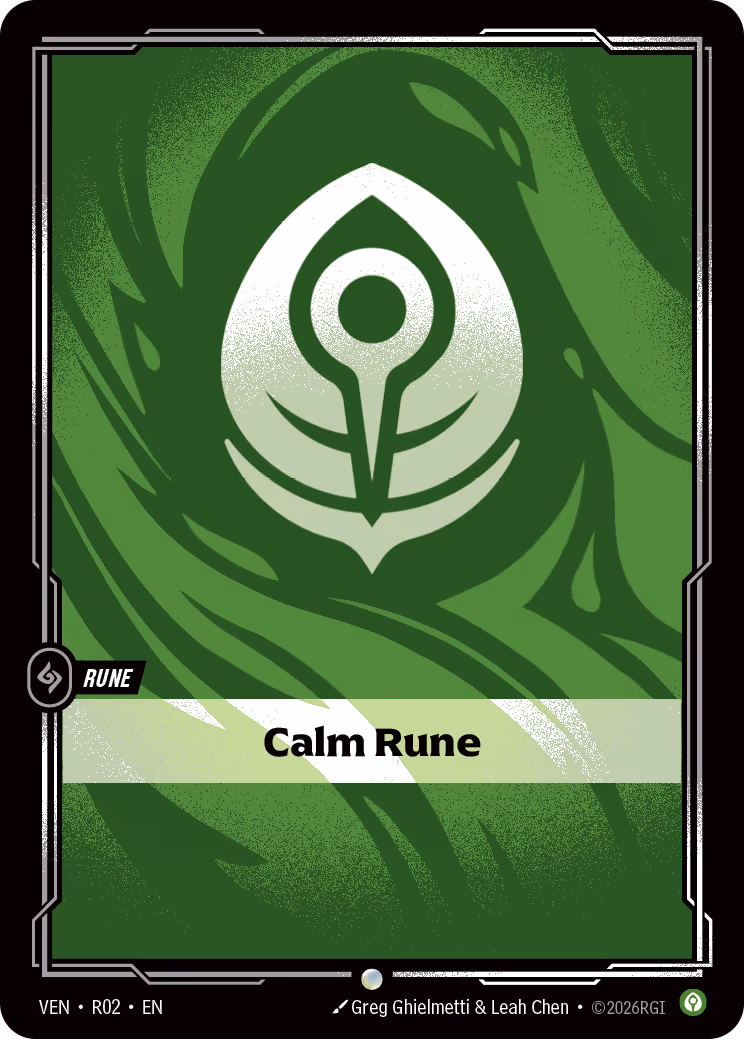Calm Rune VEN-R02 Riftbound card