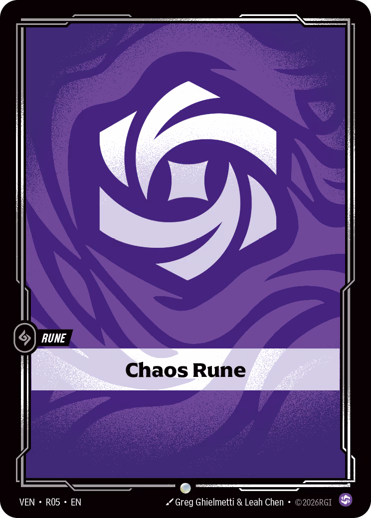 Chaos Rune VEN-R05 Riftbound card