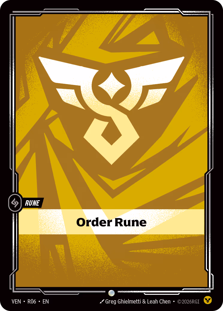 Order Rune VEN-R06 Riftbound card