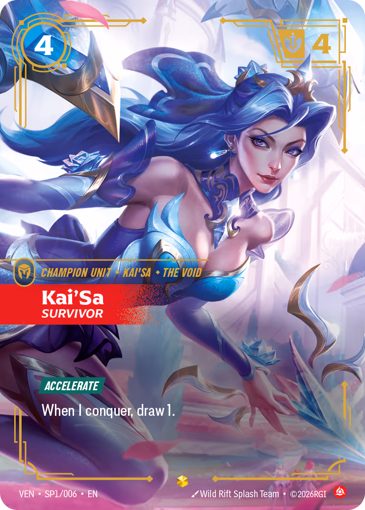 Kai'Sa, Survivor VEN-SP1-6 Riftbound card