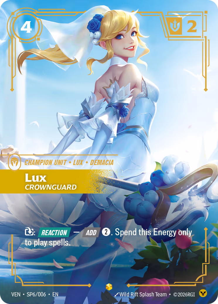 Lux, Crownguard VEN-SP6-6 Riftbound card
